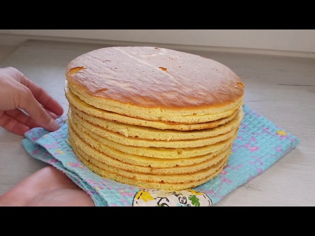 Вкусные коржи для торта – пошаговый рецепт приготовления с фото