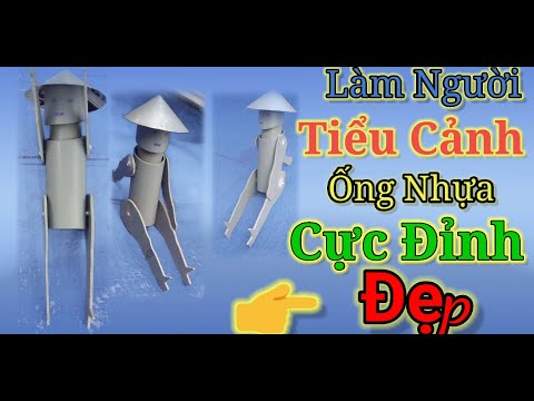 Video Tiểu cảnh //Làm người tiểu cảnh guồng nước từ ống nhựa... - youtube