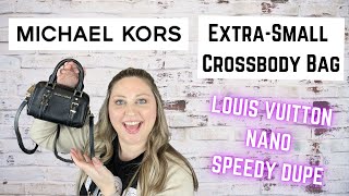UNBOXING the MICHAEL KORS Bedford Legacy Extra-Small Pebbled Leather Duffle Crossbody Bag screenshot 5