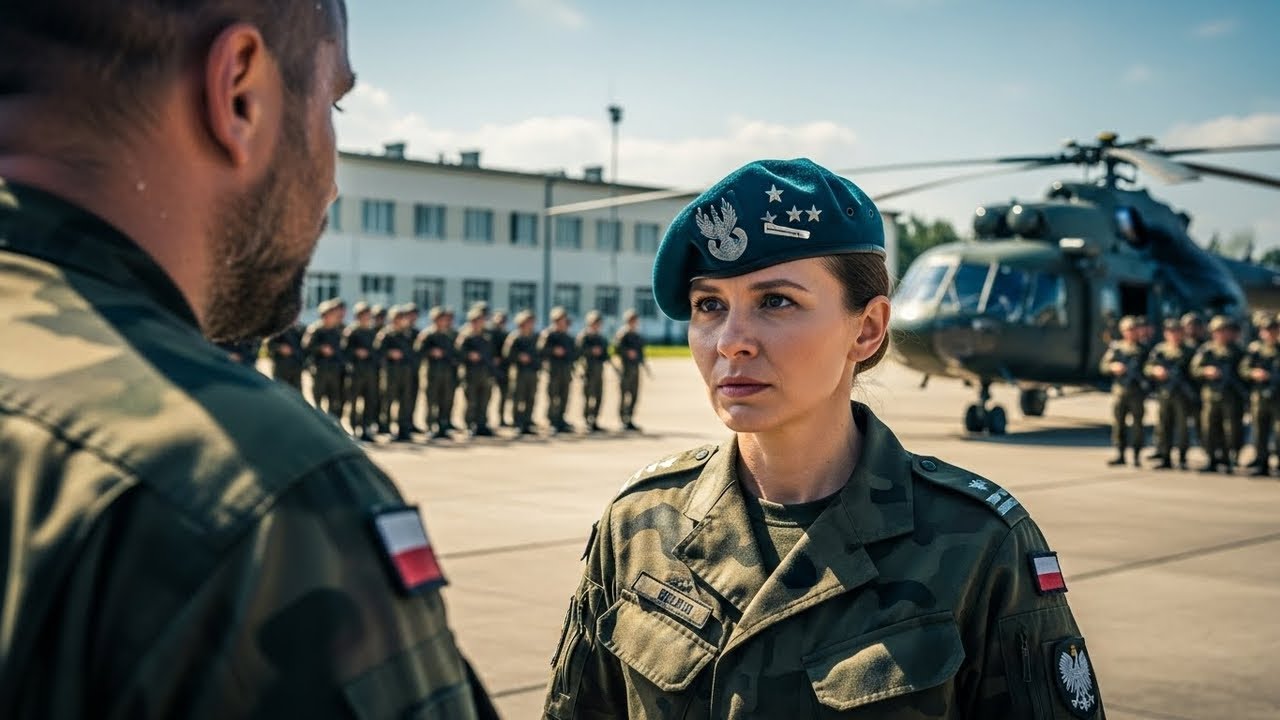 Myślał, że to zwykła żołnierka. Gdy wylądował helikopter, cała jednostka zamarła