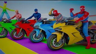 🔥 NEW SUPERHERO CAR STUNT MEGA RAMPS – EXTREME STUNTS & INSANE CRASHES 🔥 MEGA RAMP RACING #01 screenshot 3