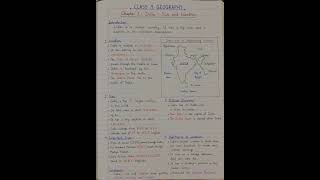 Class 9 Geography Chapter 1 Notes | भारत आकार और स्थिति | NCERT Geography Hindi #exploremore #vairal