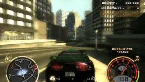 NFS Most Wanted Pursuit1 (MAXED Toyota Supra)