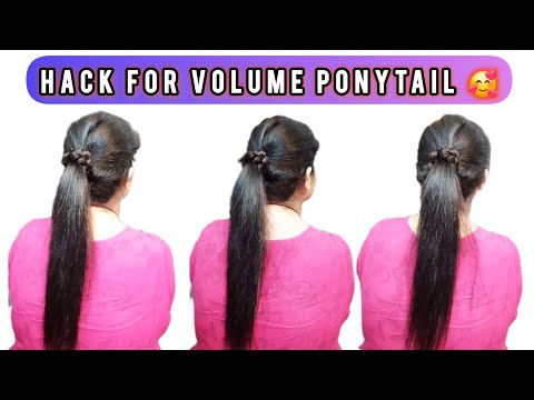 THIS IS MY FAVORITE HACK FOR VOLUME PONYTAIL!
