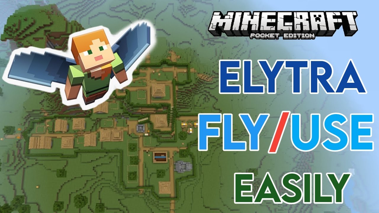 How to fly elytra in minecraft pocket edition. - YouTube