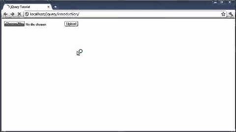 jQuery Tutorial - 30 - Enable submit button after file selected