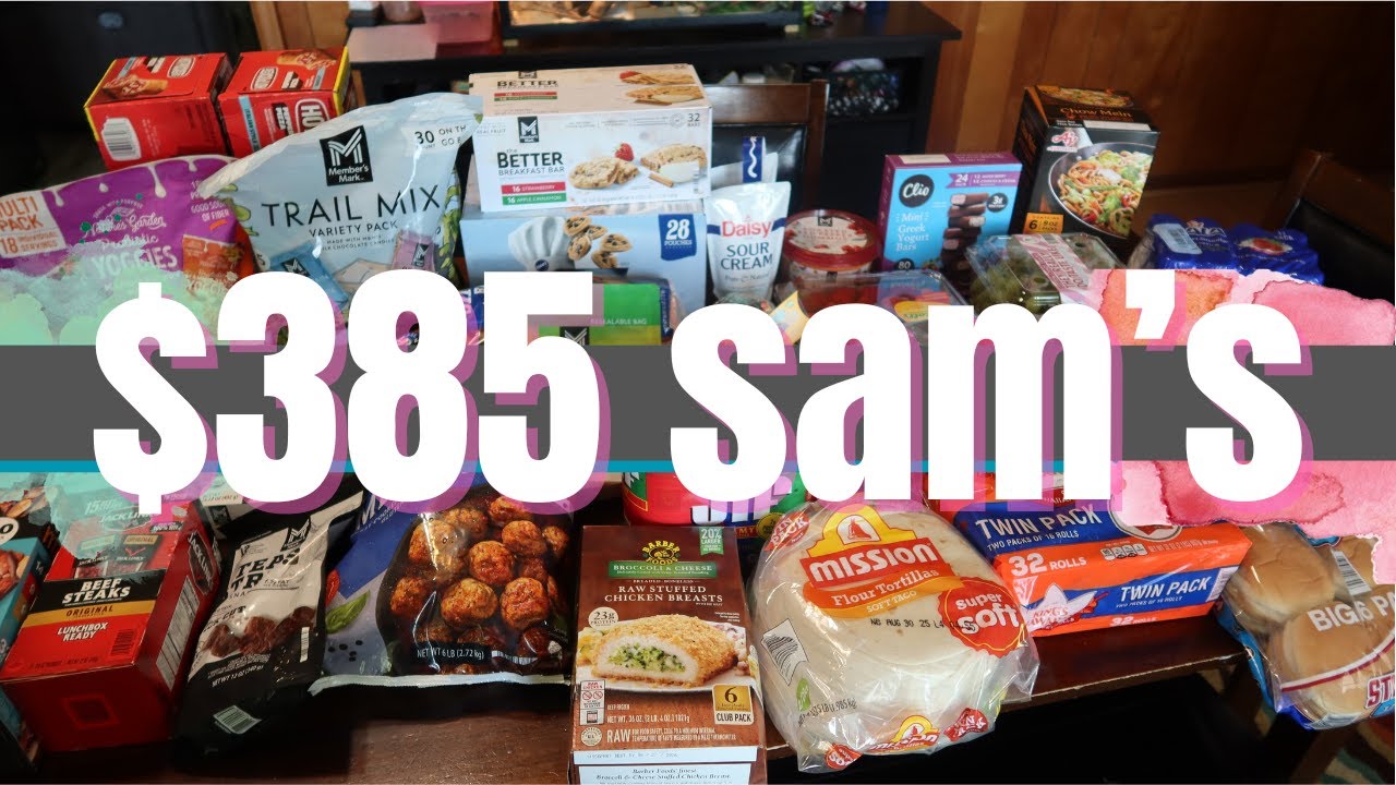 $385 Sam’s Club Back to School Grocery Haul | Family Meal & Snack Ideas