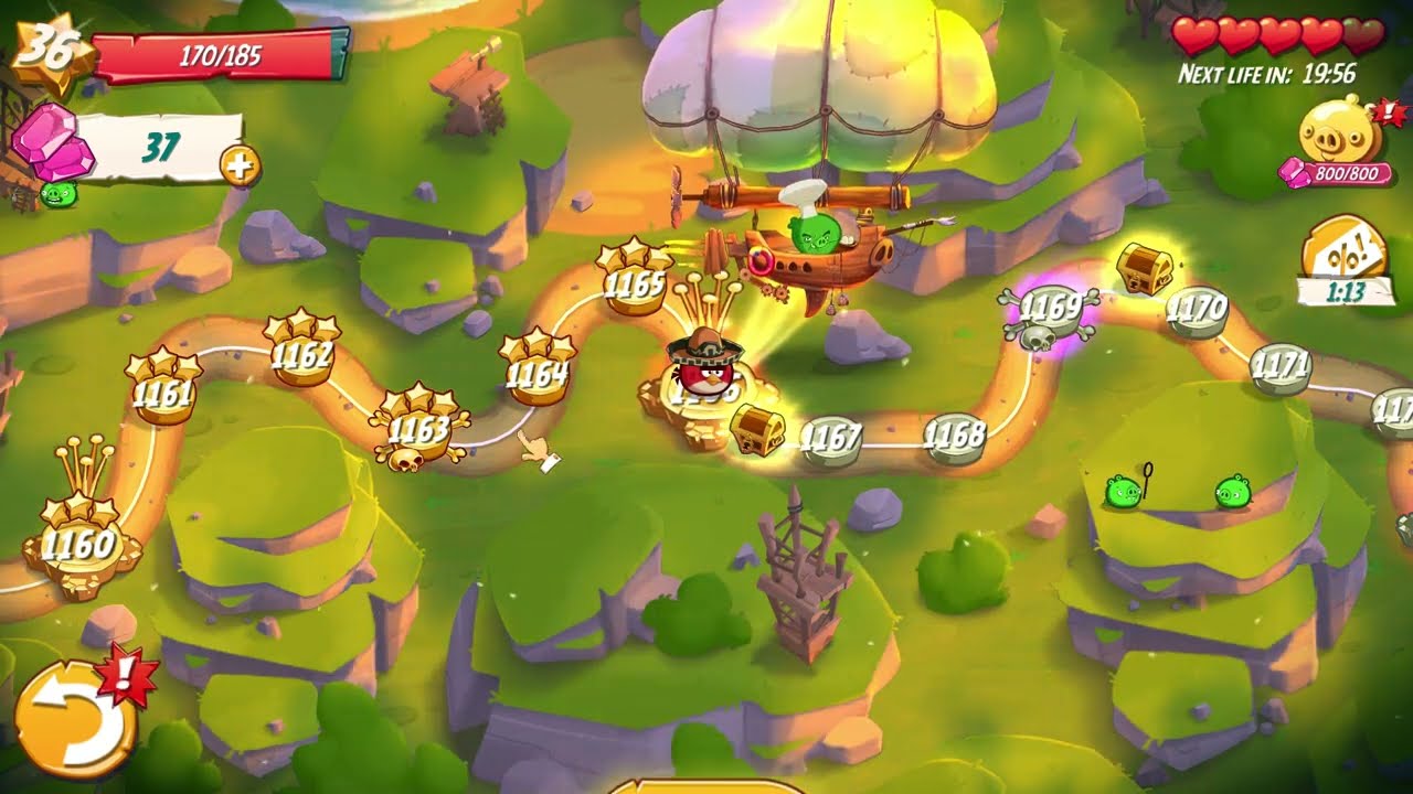 Angry Birds 2 level 1166