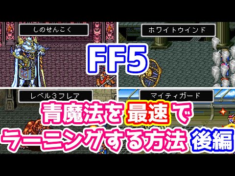 FF5 青魔法を最速でラーニングする方法 後編 ゆっくり解説