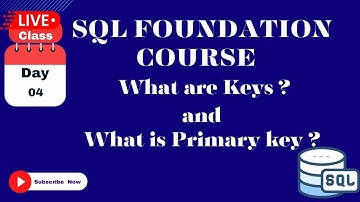 SQL Foundation Course Live Classes Day-4