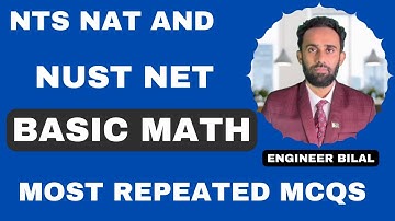 Basic Math for NUST NET and NTS NAT Test Preparation I NUST Business Math MCQs  ǀǀ NUST NET Prep