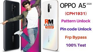 Oppo A5 2020 [CPH1931] Pattern Unlock,Pin Code,Frp Bypass UFI Box