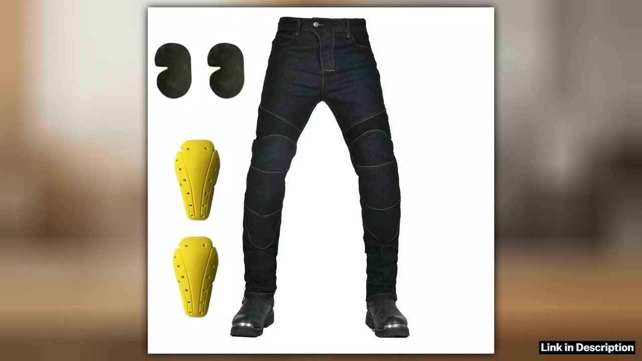 Mens Motorcycle Riding Jeans Pants AntiSkid Abrasion Resistant AllWeather Classic Fit RaceReady Bik