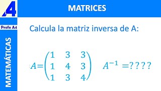 HOW TO CALCULATE THE INVERSE MATRIX OF A 3X3 MATRIX.