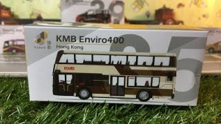 unboxing Tiny Diecast KMB Enviro 400 bus 微影 合金車仔 微影 TINY 城市 NO. 35 合金車仔 - 九巴 (LIVERY C) 02679