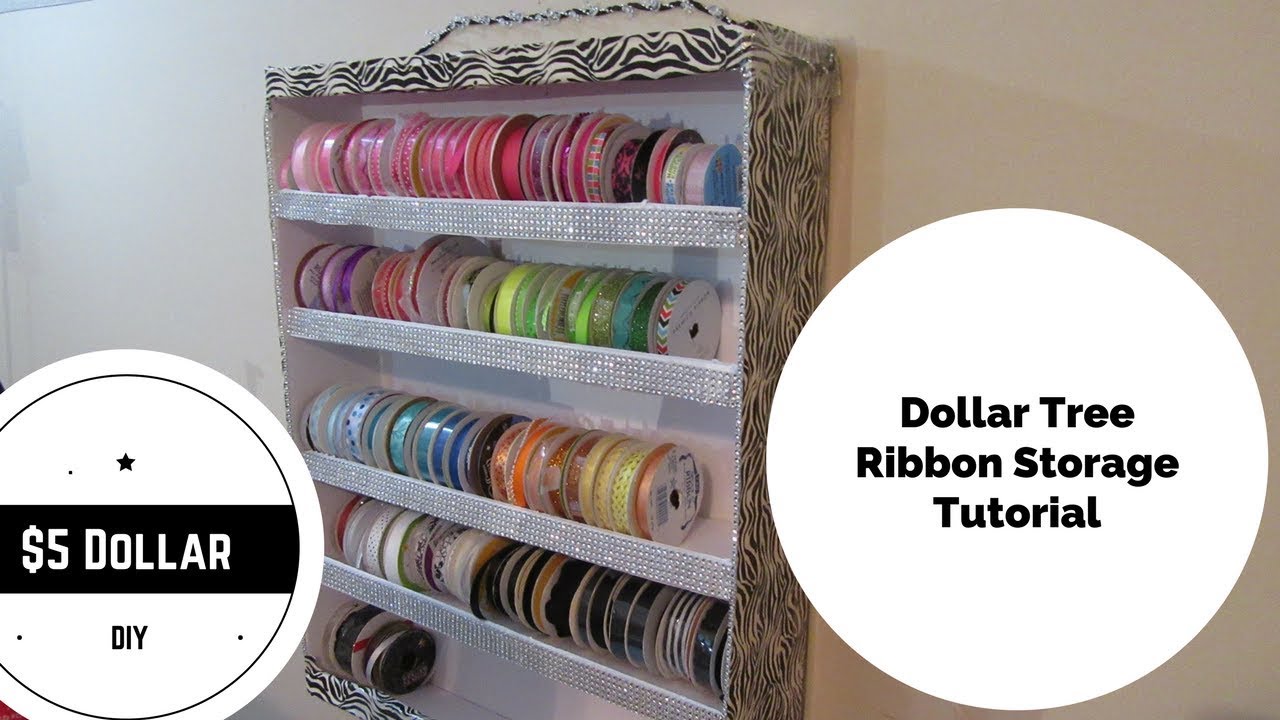 Ribbon Holder DIY, Using Large Stir Sticks