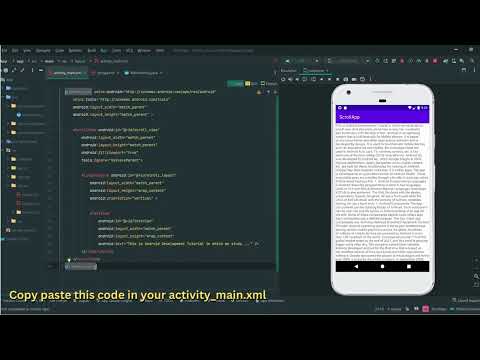 ScrollView not working on AVD || Android Studio