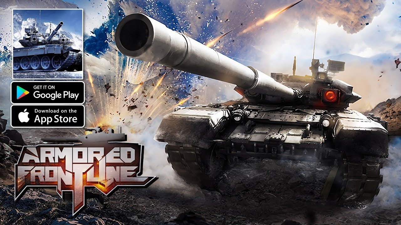Armored Frontline Warzone mobile game play - new online tank game (Android & iOS)