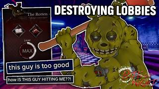 I Destroyed Lobbies With My MAX Level SpringTrap.. [Bite By Night]