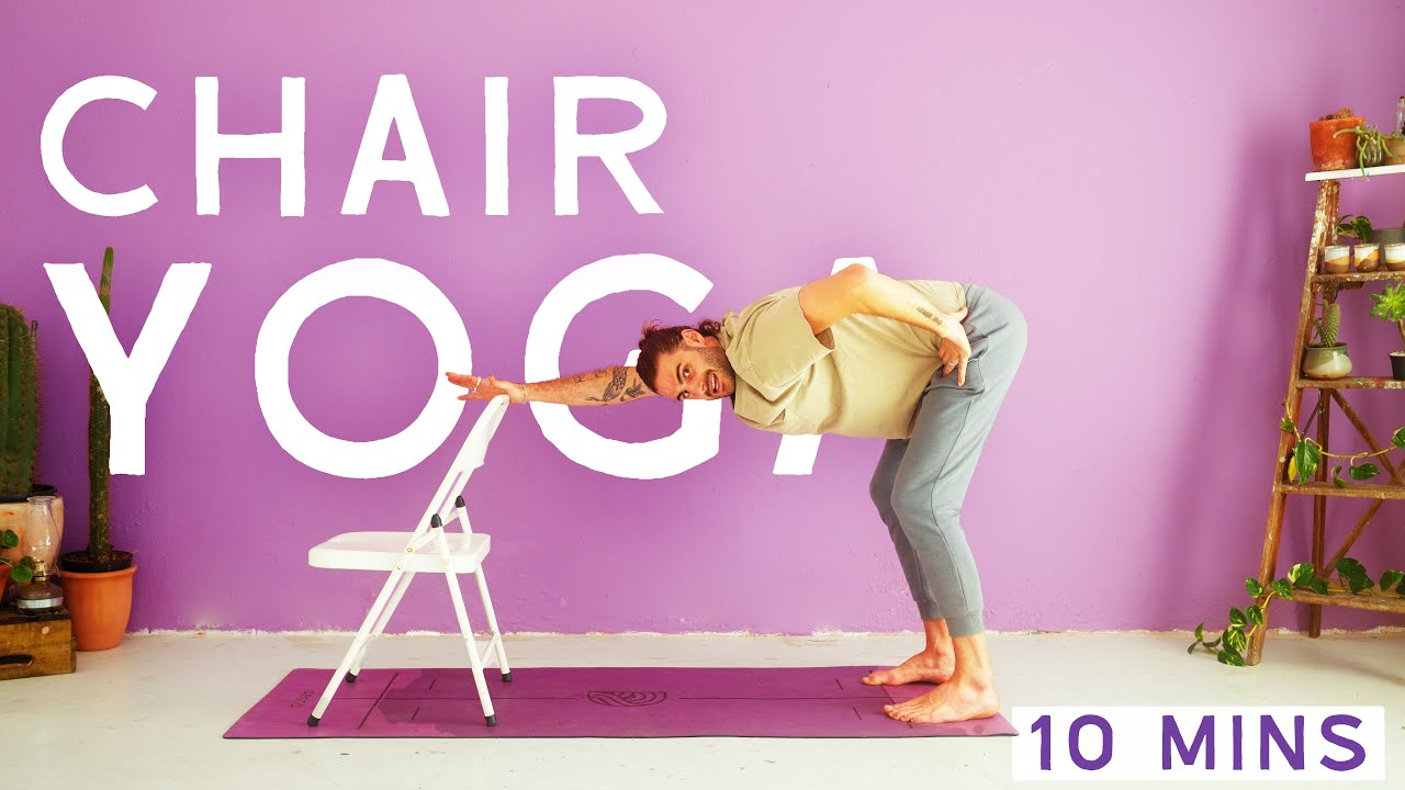 Chair Yoga for the Office Yoga Stretch Routine YouTube