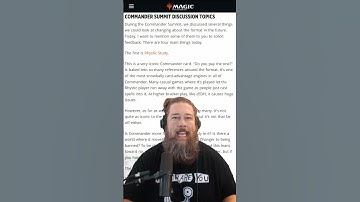 Should Rhystic Study and Thoracle Be Banned? Wizards Wants Our Feedback!