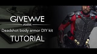 Suicide Squad Deadshot Chest & back cosplay armor Tutorial