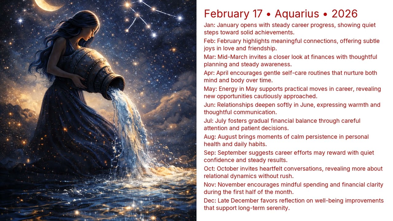 Гороскоп на 17 февраля 2026 года | Астрологический прогноз для Водолея