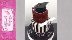 Graduation Cake-Maroon 