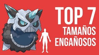 TOP 7: Pokémon de tamaños engañosos