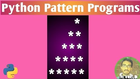Print Stars in Right Angle Triangle Shape in Python |2| Python Pattern Programs | Python Patterns