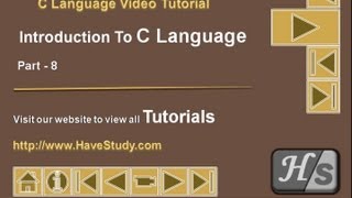 Introduction to C Language | Part 8