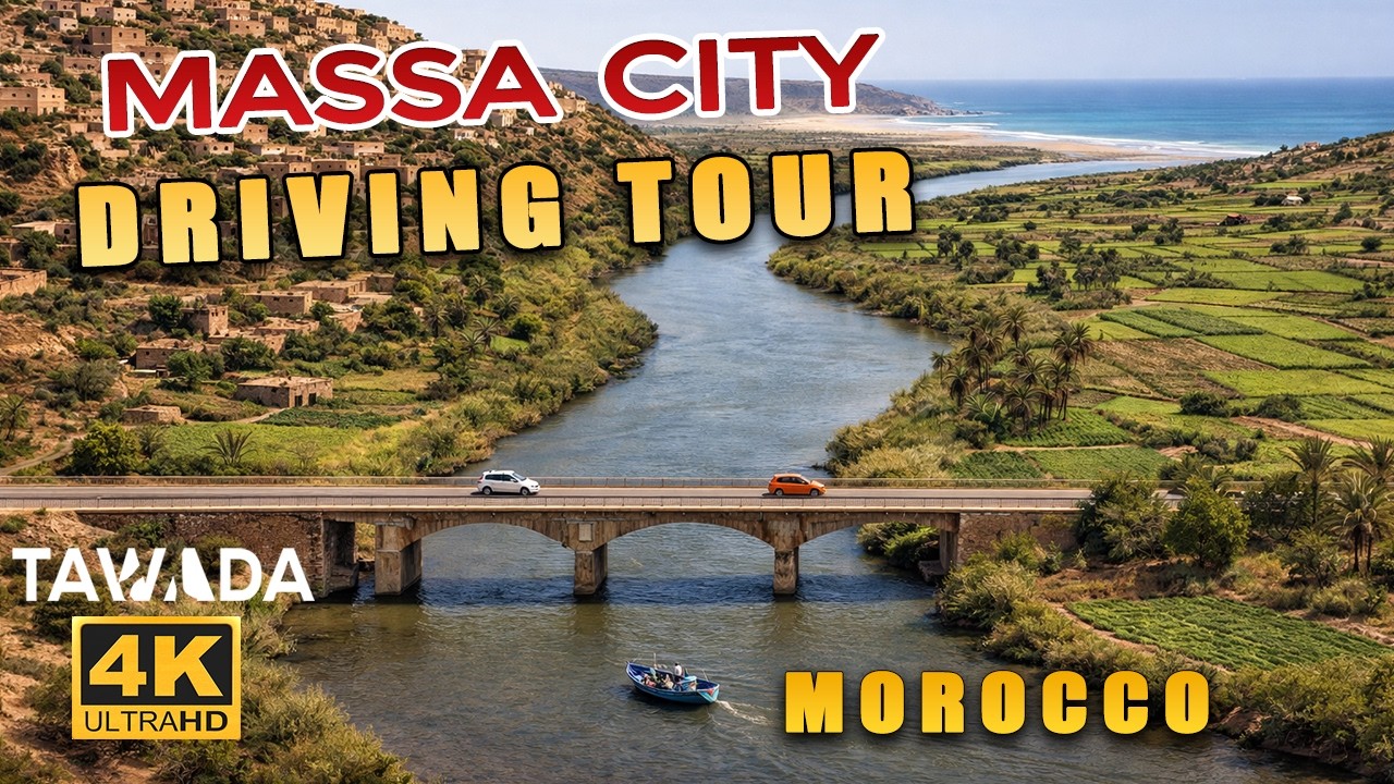 Massa to Tiznit city 4K UHD driving tour - MOROCCO