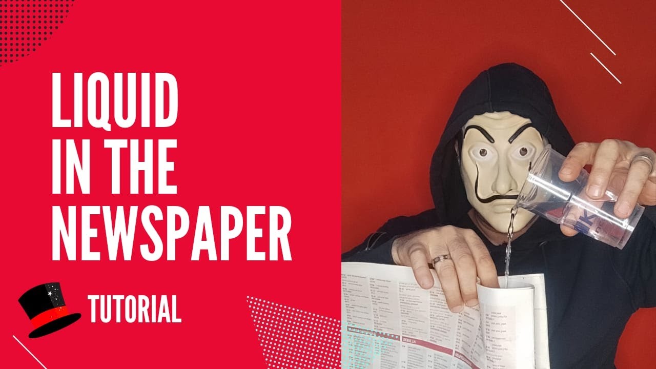 Liquid In The Newspaper Magic Trick Revealed Tutorial YouTube