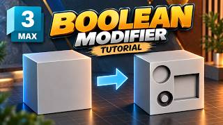 Details 3ds Max Boolean Modifier Tutorial | Create Object  Easily#3dsMax #BooleanModifier #3dsMaxTutorial Update