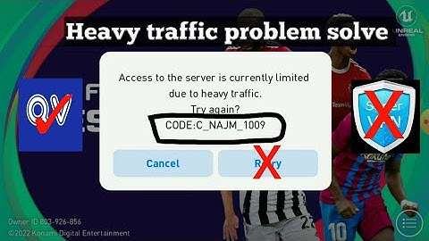 How To Fix Heavy Traffic Problem in pes 2021Mobile