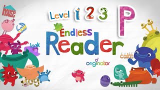 Endless Reader Letter P - Sight Words: PAPER, PARTY, PIG, PLAY, PRETTY, PUT, ... | Originator Games