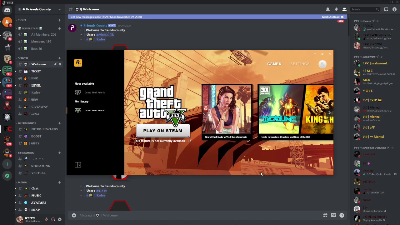 فك باند فايف ام من الستيم فقط