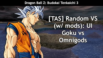 [TAS] Dragon Ball Z Budokai Tenkaichi 3 (w/ mods) — Random Vs. 68 — MUI Goku vs Omnigods