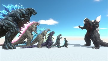 Evolution of Godzilla VS Space Godzilla Epic Battle ever