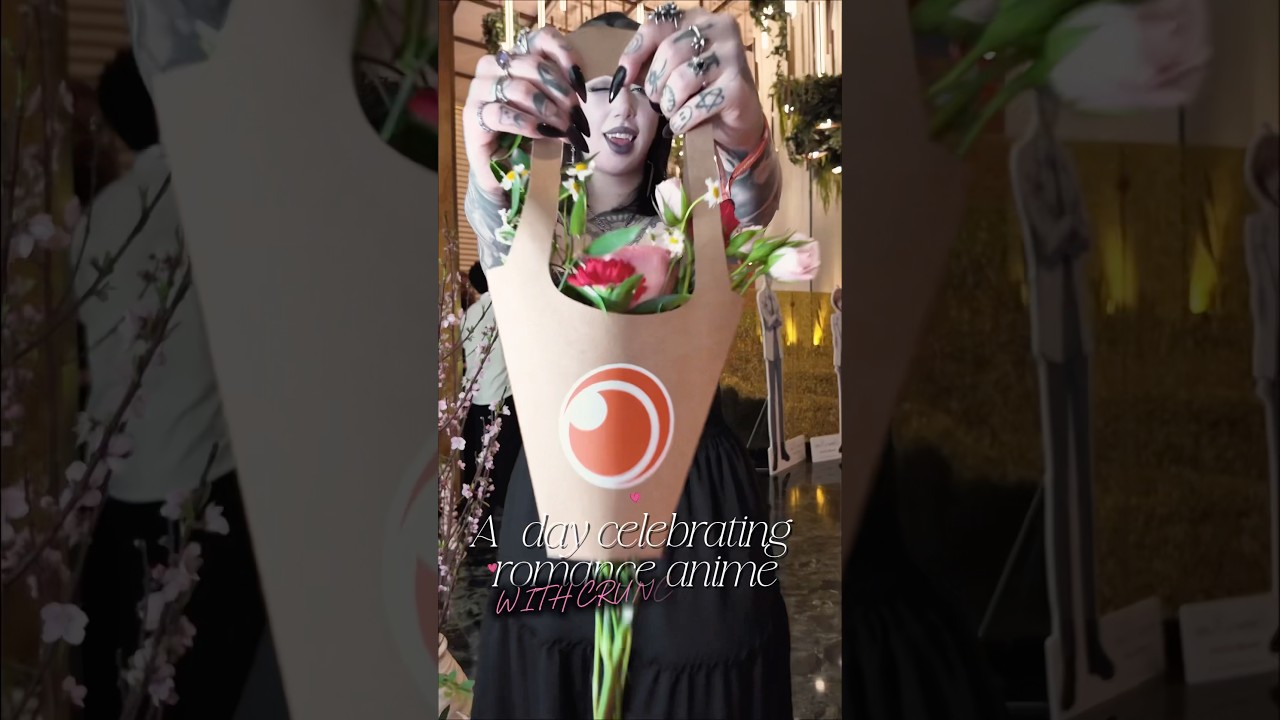 Had so much fun celebrating romance anime with u ​⁠@crunchyroll 🖤 #anime #romanceanime #crunchyroll