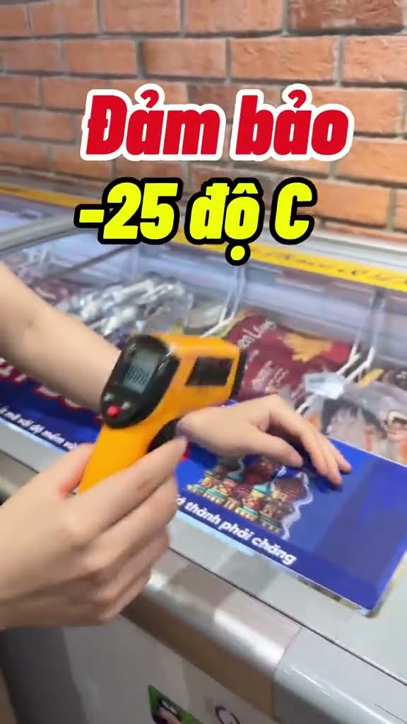 Luôn phải kiểm tra nhiệt độ tủ để đảm bảo chất lượng thịt được ngon nhất#gofood #thucphamnhapkhau