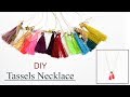 DIY Tassels Necklace with Adjustable Length