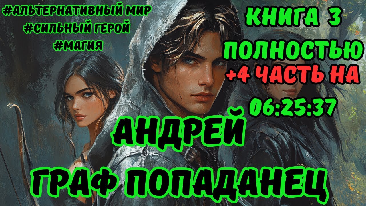 АУДИОКНИГА ПОЛНОСТЬЮ | ГРАФ ПОПАДАНЕЦ | КНИГА 3  | ФЭНТЕЗИ | ПОПАДАНЕЦ |   #аудиокнига  #аудиокниги