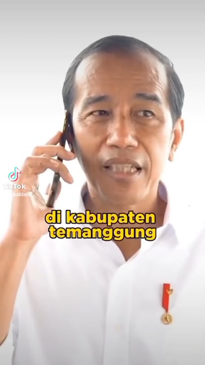 Telpon  Pak Jokowi bawang merah bawang putih