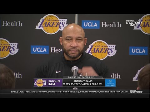 Darvin Ham Postgame Interview | Los Angeles Lakers beat Indiana Pacers 112-111
