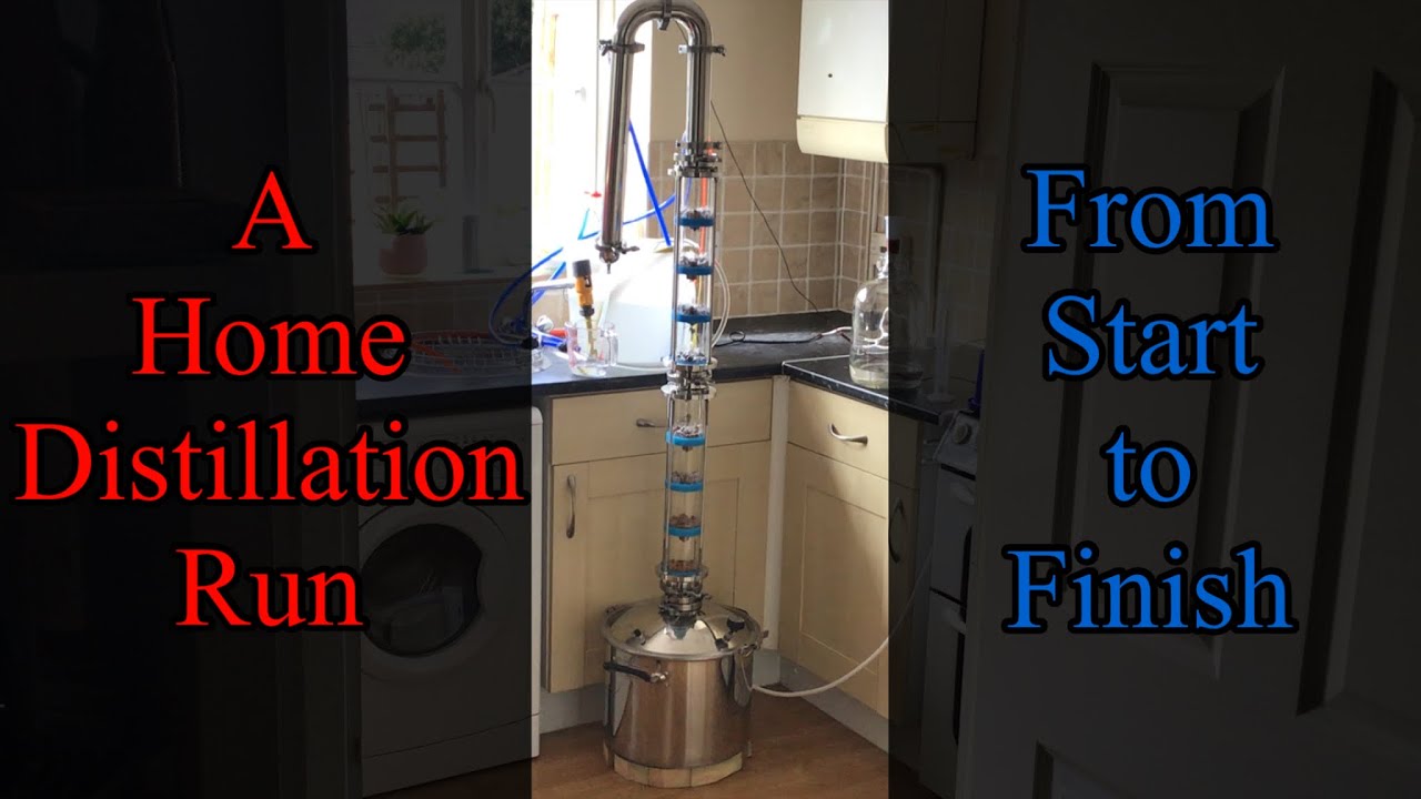 Complete Moonshine Distillation Run : From Sugar Wash To The Bottle Vid