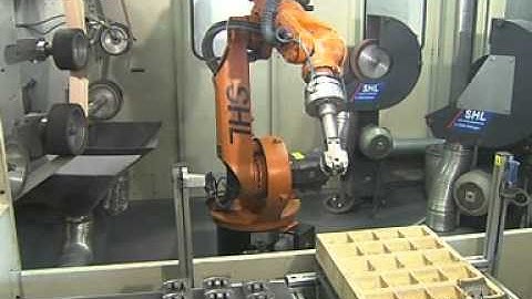 Grinding and handling of sheep shearing blades with a KUKA robot