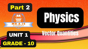 PHYSICS GRADE 10 UNIT 1 PART 2/ 1.4 GRAPHICAL METHOD OF VECTOR ADDITION