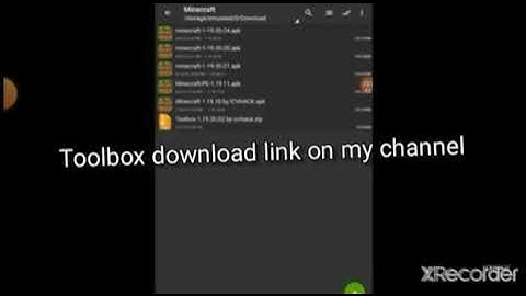 Toolbox for mcpe version 1.19.20. Go to my previous video for download