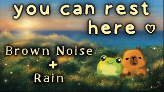 Brown Noise & Rain Sounds for Autism, ADHD & Sleep 💛 3 Hours Brownian Noise | ADHD & Autism